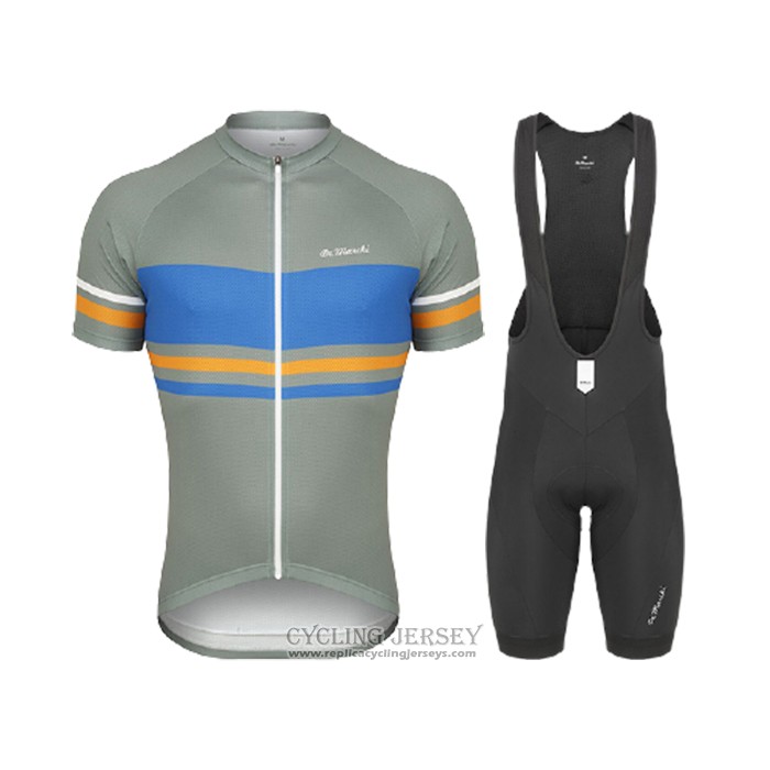 2021 Cycling Jersey De Marchi Green Blue Short Sleeve And Bib Short